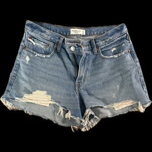 Abercrombie boyfriend short mid rise sz 29